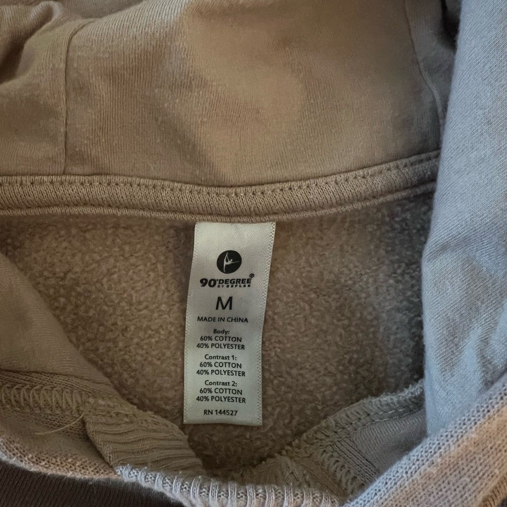 90 degree cropped hoodie
